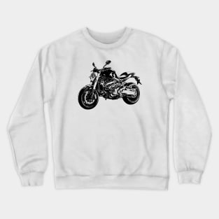 Monster 821 Bike Sketch Art Crewneck Sweatshirt